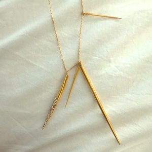 Alexis Bittar Long Gold Necklace